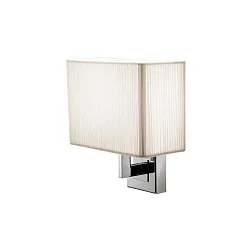 Luminaria de pared AP CLAVIUS E14 IP20, cromo, blanco regulable