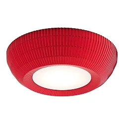 Luminaria de techo BELL 060 E27 IP20, rojo regulable
