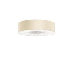 Luminaria de techo PL SKIN 070 con tapa E27 IP20, beige, blanco regulable