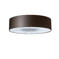 Luminaria de techo PL SKIN 160 con tapa E27 IP20, marrón, blanco regulable