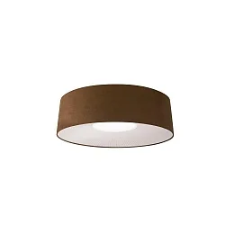 Luminaria de techo PL VELVET 100 E27 IP20, marrón, blanco regulable