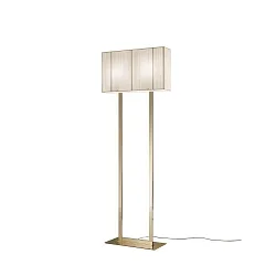Floor luminaire PT CLAVIUS, 2x E27, IP20, gold / sand