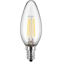 Filamento luminoso en forma de vela C35 conmutable E14 4,5W 470lm 2700K 300° CRI > 90 