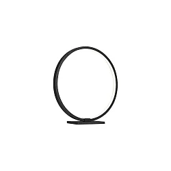 Decorative LED Table lamp ring shape, Ø 25cm, 6.5W 3000K 340lm 300°, aluminum, black