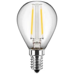 Filamento luminoso en forma de gota G45 conmutable E14 1W 80lm 2700K 300° CRI > 80 