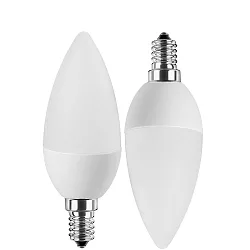 Filamento luminoso en forma de vela C35 juego de 2, conmutable E14 5W 470lm 2700K 200° CRI > 80 