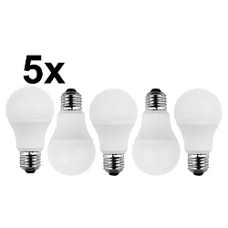 Lámpara LED en forma de pera juego de 5 E27 8W 810lm 2700K 180° CRI > 80 