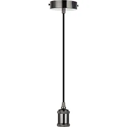 pendant luminaire E27 IP20, black 