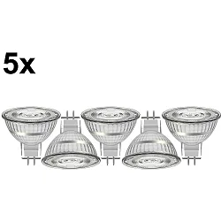 Lámpara reflectora LED MR16 juego de 5 GU5.3 3,5W 345lm 2700K 36° 