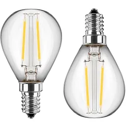 Filamento luminoso juego de 2 G45 E14 2,5W 250lm 2700K 300° 