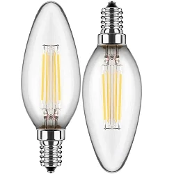 Filamento luminoso juego de 2 C35 E14 4,5W 470lm 4000K 300° 