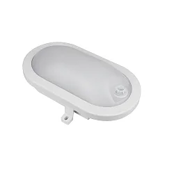 Luminaria para locales húmedos BASIS FIX SENSOR oval IP54, gris 