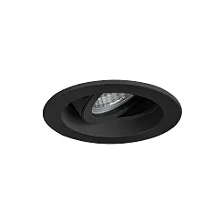 Luminaria empotrable para techos giratorio GX5,3 IP20, negro