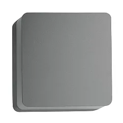 Luminaria de pared angular IP54, plata 