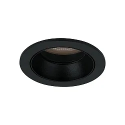 Luminaria empotrable, brillante, negro, transparente 9,2W 820lm 3000K 20-40° 20-40° CRI 80-89