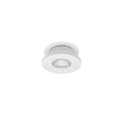 Luminaria empotrable NAVARINO redondo, giratorio, giratorio IP20, blanco mate regulable 6W 510lm 3000K 24° 24° CRI >80