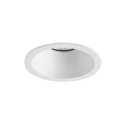 Recessed LED downlight, IP20, round, Ø 8.2cm, Plug&Play 350mA, 7W 3000K 600lm 40°, structured white