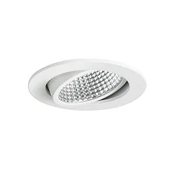 Luminaria empotrable IP20, brillante, transparente, blanco regulable 12W 1280lm 4000K 20-40° 20-40° CRI 80-89
