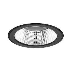 Luminaria empotrable IP20, brillante, ópalo, negro 19W 1310lm 4000K CRI 90-100