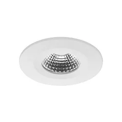 recessed luminaire OBIRA round, rigid, Dim-To-Warm IP65, white matt dimmable 7W 420lm 1800 - 3000K 38° CRI >90