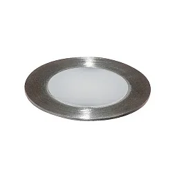 LED in-ground luminaire, IP67, Ø 2cm, 12V DC, 0.15W 3000K, stainless steel / aluminum