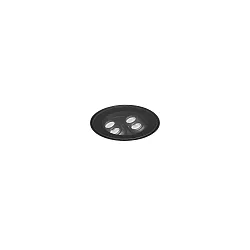 floor recessed luminaire LANKO-R round, adjustable, passable, switchable IP67, black 