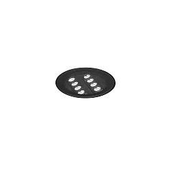 floor recessed luminaire LANKO-R round, adjustable, passable, switchable IP67, black 