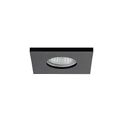 Luminaria empotrable PROTECT-S cuadrado, directa IP44, negro