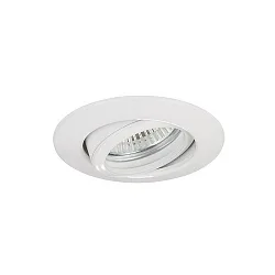 Luz downlight redondo, giratorio GU10 IP20, blanco regulable
