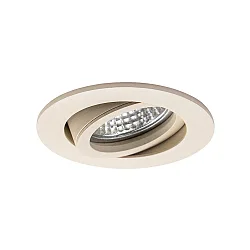 Proyector empotrado TIRREL-R GU10 / PAR16 redondo, giratorio, con espaciador GU10 IP20, beige arena texturado regulable
