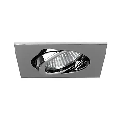 Proyector empotrado TIRREL-R GU10 / PAR16 angular, giratorio, con espaciador GU10 IP20, cromo regulable