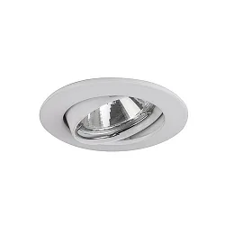 Luz downlight redondo, giratorio GU10 IP20, blanco regulable