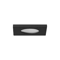 recessed luminaire STEAM-S square, direct IP54, black dimmable
