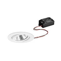 Luminaria empotrable giratorio IP20, blanco  6W 640lm 3000K 20-40° 20-40° CRI 80-89