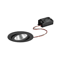 Luminaria empotrable giratorio IP20, negro  6W 640lm 3000K 20-40° 20-40° CRI 80-89