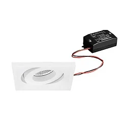 Luminaria empotrable BB36 giratorio, cuadrado, conmutable LED IP20, blanco  7W 680lm 3000K 20-40° 20-40° CRI 80-89