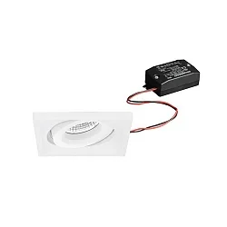 Luminaria empotrable giratorio IP20, blanco  7W 680lm 3000K 20-40° 20-40° CRI 80-89
