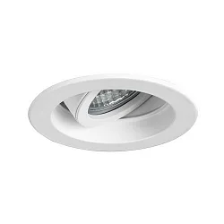 Proyector empotrado TIRRELDEEP LED DIM redondo, giratorio, para estación de trabajo VDU, retroceder IP20, blanco regulable