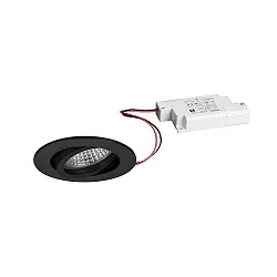Proyector empotrado TIRREL-R LED DIM redondo, giratorio IP20, negro regulable