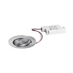 Proyector empotrado TIRREL-R LED DIM redondo, giratorio IP20, aluminio regulable