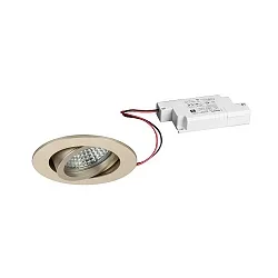 Proyector empotrado TIRREL-R LED DIM redondo, giratorio IP20, brillante, transparente regulable