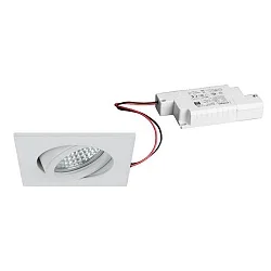 Proyector empotrado TIRREL-S LED DIM angular, giratorio IP20, recubrimiento con polvo, blanco regulable