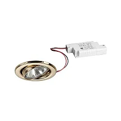 Proyector empotrado BRONNY LED PHASE-DIM redondo, giratorio, incl. conductor, juego de 1 IP20