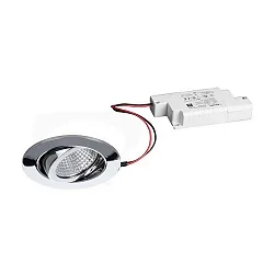 Luz downlight redondo, regulable IP65, cromo regulable