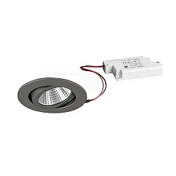 Luz downlight redondo, regulable IP20, titán regulable