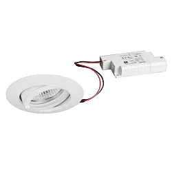 Luminaria empotrable BB 13 redondo, giratorio LED IP20, blanco regulable 6W 430lm 1800-3000K 20-40° 20-40° CRI 80-89