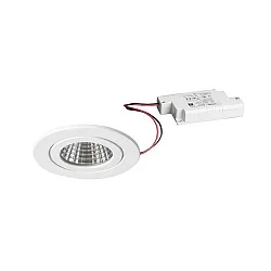 Luminaria empotrable, brillante, blanco  6W 680lm 3000K 20-40° 20-40° CRI 80-89