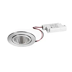 Luz downlight BB15 redondo, regulable IP54, acero inoxidable regulable