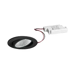 Luminaria empotrable IP20, negro  1230lm 3000K 20-40° 20-40°