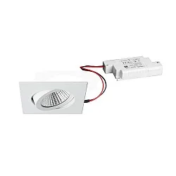Luminaria empotrable LAKIL-S angular, giratorio, para estación de trabajo VDU, Dim-To-Warm, juego de 1 IP20